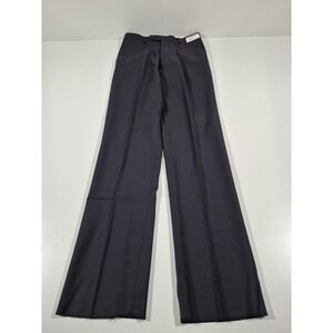 Prontomoda Suit Pants Mens 30x36 Navy Super 140s Merino Wool Dress Unhemmed NWT